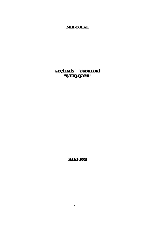 Mir Celal-Seçilmiş Eserleri-Baki-2005-383s