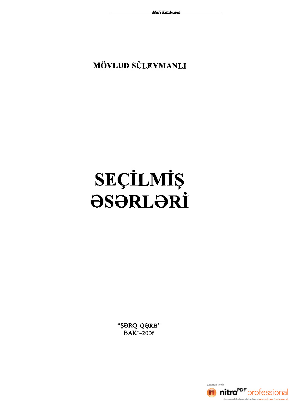 Mövlud Süleyman-Seçilmiş Eserleri-Baki-2006-480s