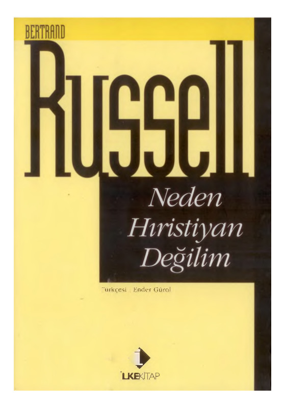 Neden Hıristiyan Değilim-Bertrand Russell-ender gürol-1996-212s