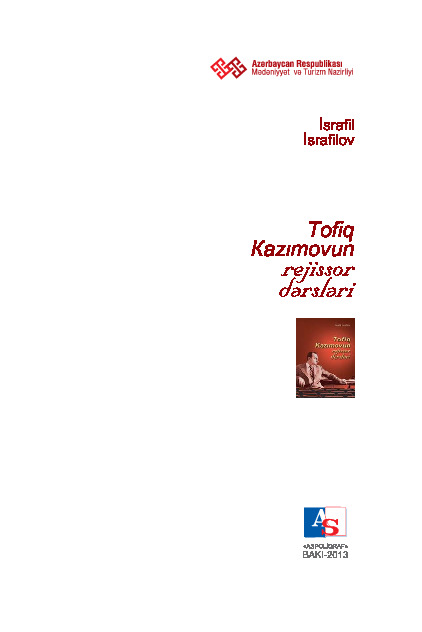 Tofiq Kazimovun Rejissor Dersleri-Israfil Israfilov Baki-2013-232s