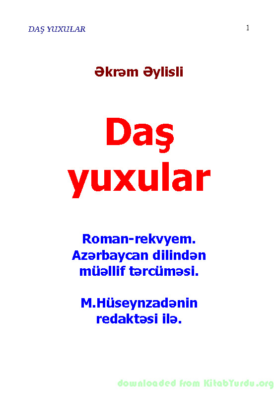 Daş Yuxular-Ekrem Eylisli-Baki-139s
