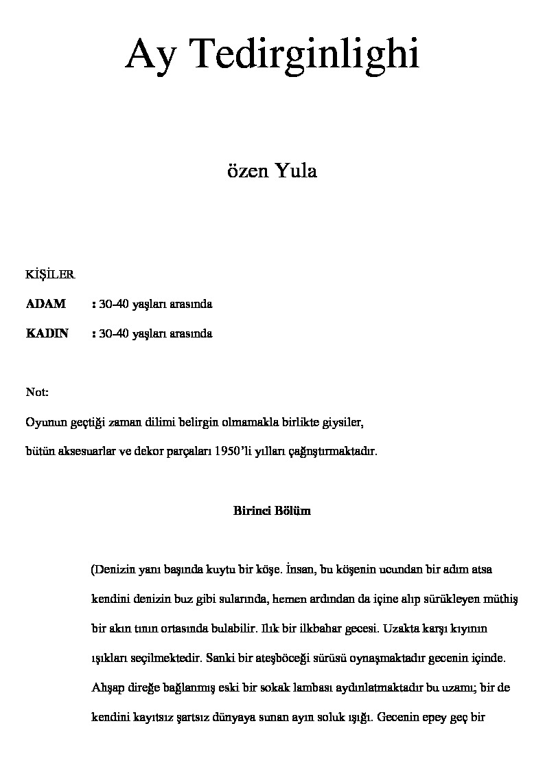 Ay Tedirginliği-Özen Yula-2004-40s
