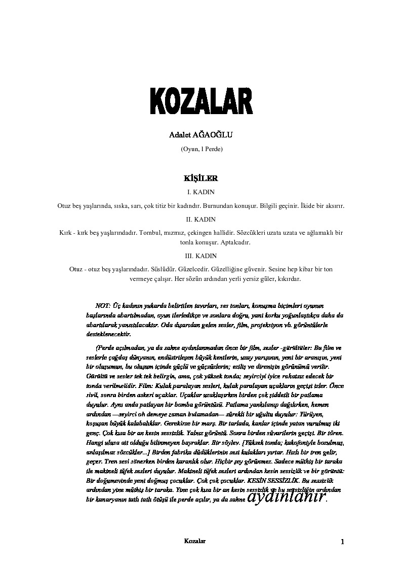 Kozalar-Adalet Ağaoğlu-2007-25s