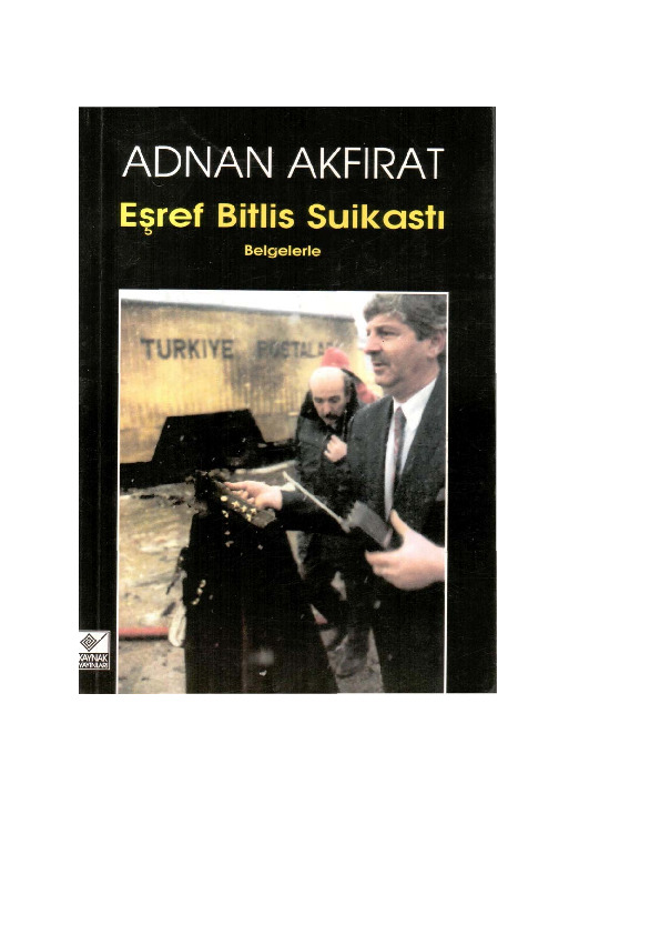 Eşref Bitlis Suiqesdi-Adnan Akfirat-1997-225s