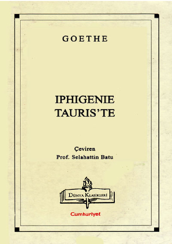 Iphigenie Tauriste-Goethe-Salahetdin Batu-2000-126s