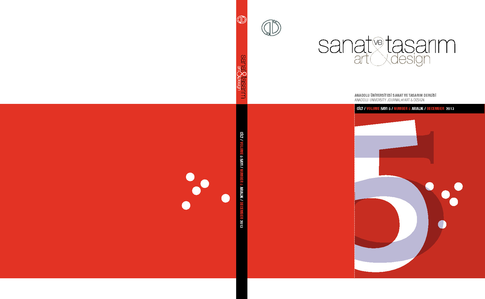 Sanat Ve Tasarım Dergisi 05. Say-Art-Design-Anadolu Üniversitesi-2013-197s