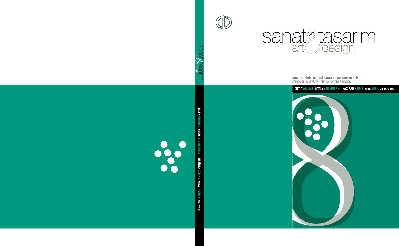 Sanat Ve Tasarım Dergisi 08. Say-Art-Design-Anadolu Üniversitesi-2015-169s