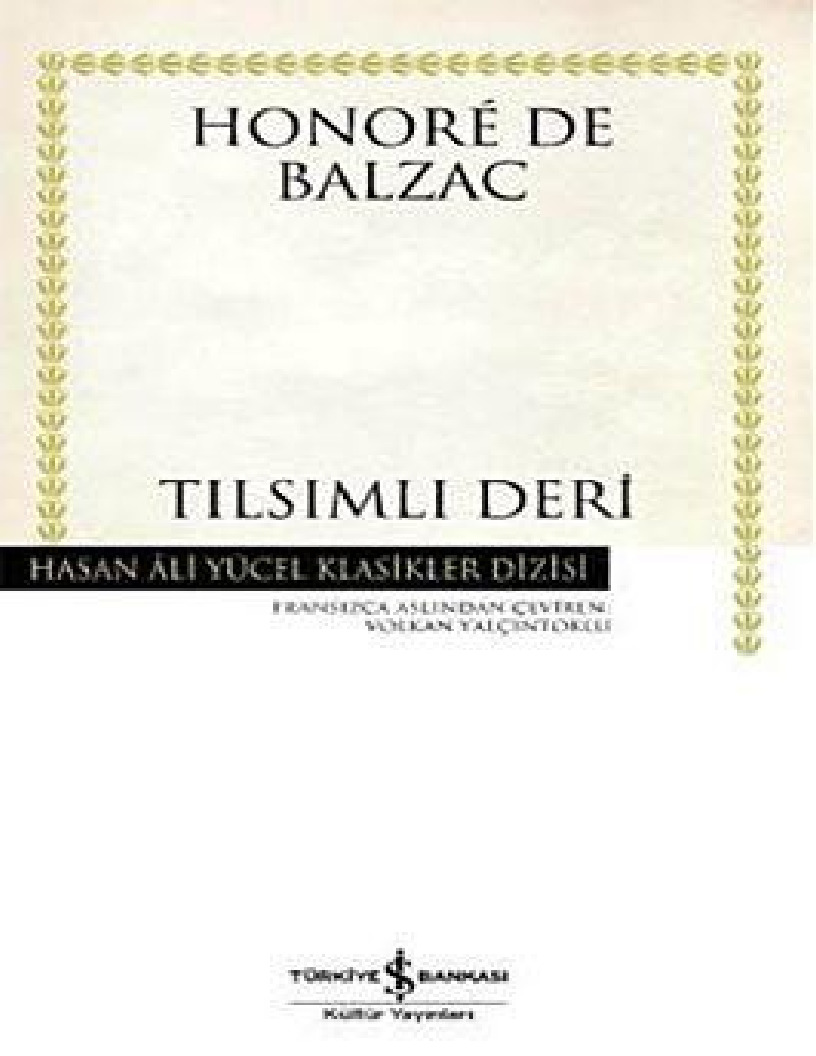 Tilsimli Deri-Honore De Balzac-Volkan Yalçıntoqlu-2009-152s