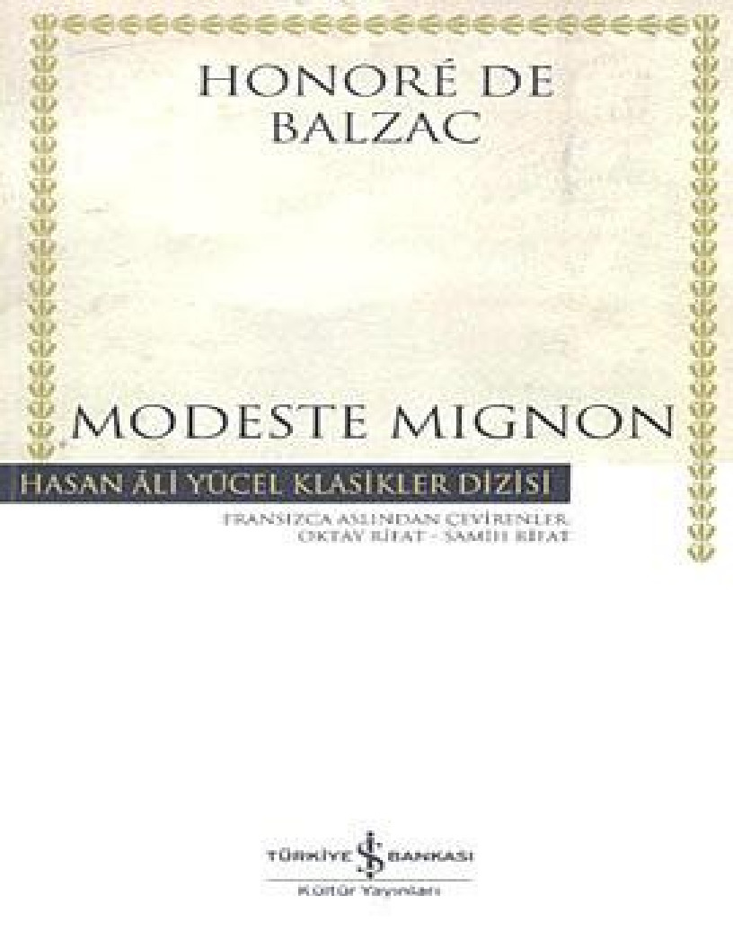 Modeste Mignon-Honore De Balzac-Oktay Rifet-Semih Rifet -2006-231s