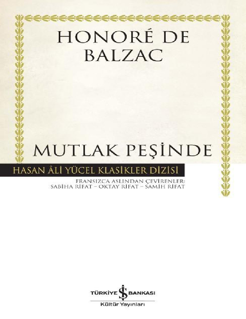 Mütleq Peşinde-Honore De Balzac-Oktay Rifet-Semih Rifet-2007-123s