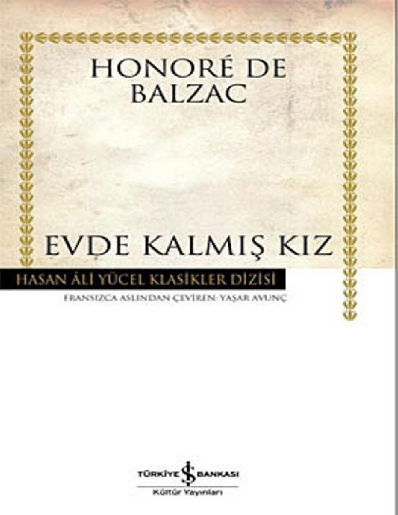 Evde Qalmış Qız-Honore De Balzac-Yaşar Avunc-1997-65s