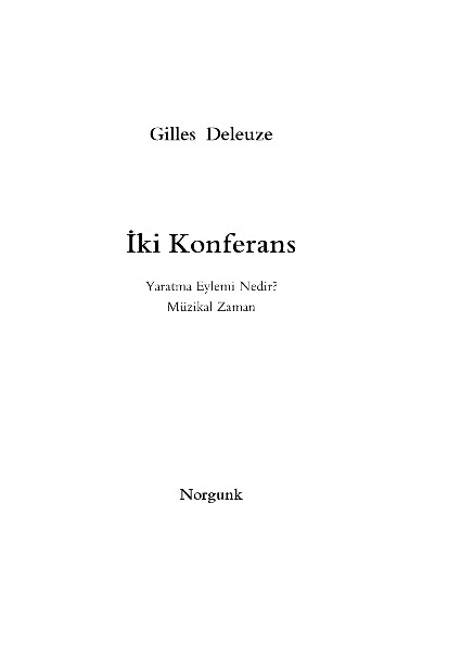 Iki Konfirans-Gilles Deleuze-Ulus Baker-2003-49s