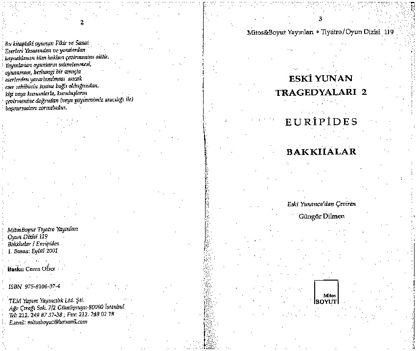 Euripides-Bakkhalar-Güngör Dilmen-2002-104s