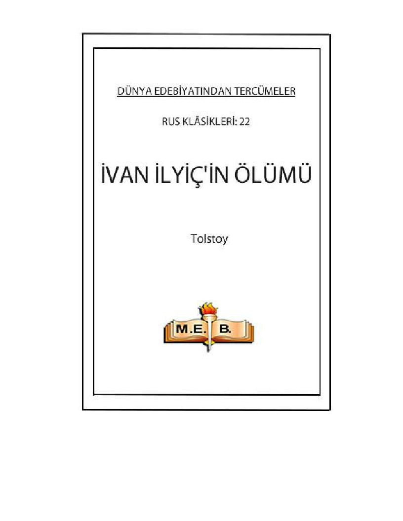 Ivan Ilyichin Ölümü-Lev Nikoloyevich Tolstoy-1963-66s