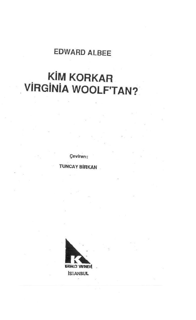 Kim Qorxar Virginia Woolftan-Edward Albee-Tuncay Birkan-1959-148s