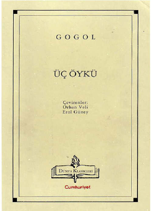 Üç Öykü-Burun-Fayton-Palto-Gogol-Mehmed Özgül-1999-48s