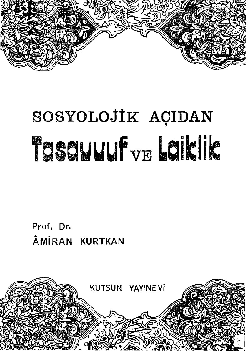 Sosyoljik Açıdan Tasavvuf Ve Laiklik-Amiran Qurdqan-1994-235s