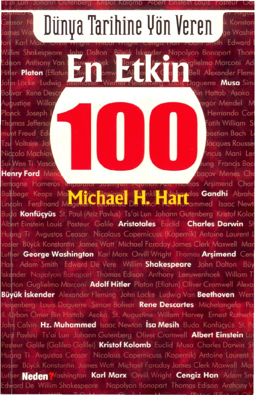 Dünya Tarixine Yön Veren En Etgin 100-Michael H.Hart-Nurşan üstündaş-2007-506s