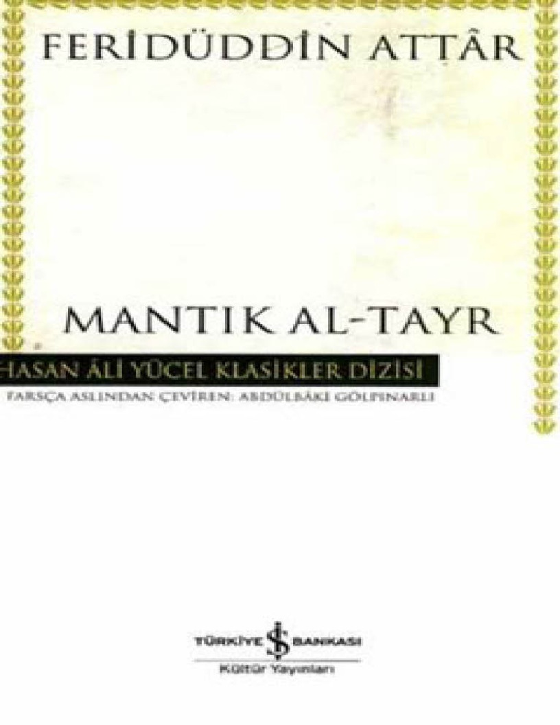 Mentiqul Teyr-Firidutdin Ettar-Abdulbaqi Gölpinarli-2007-329s