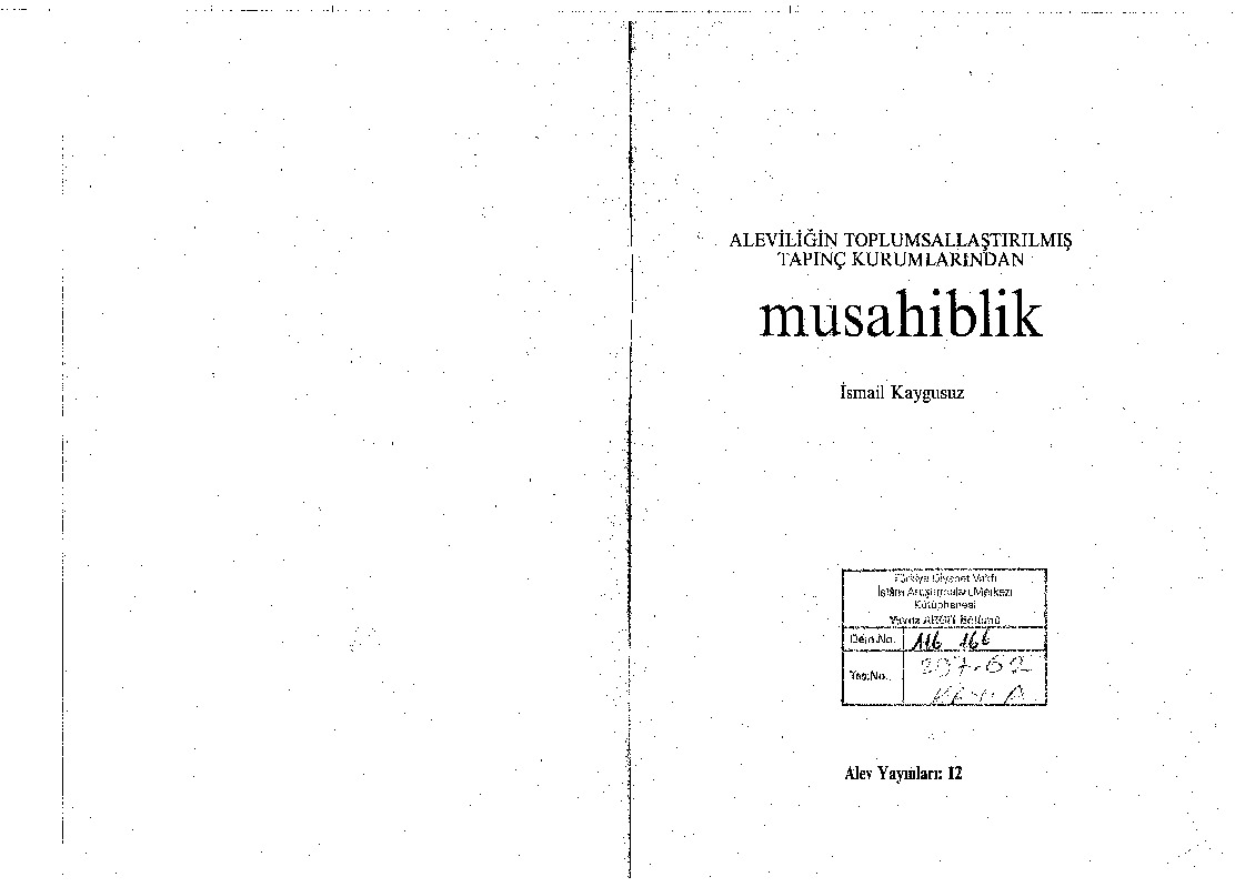 Musahiblik Alevilikde-Ismayıl Qayqusuz-1991-66s