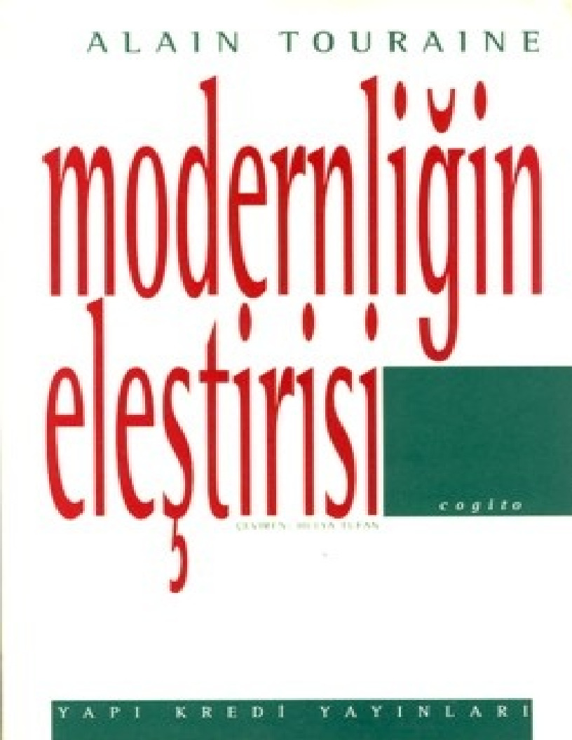 Modernliğin Ilişdirisi-Alain Touraine-1994-316s