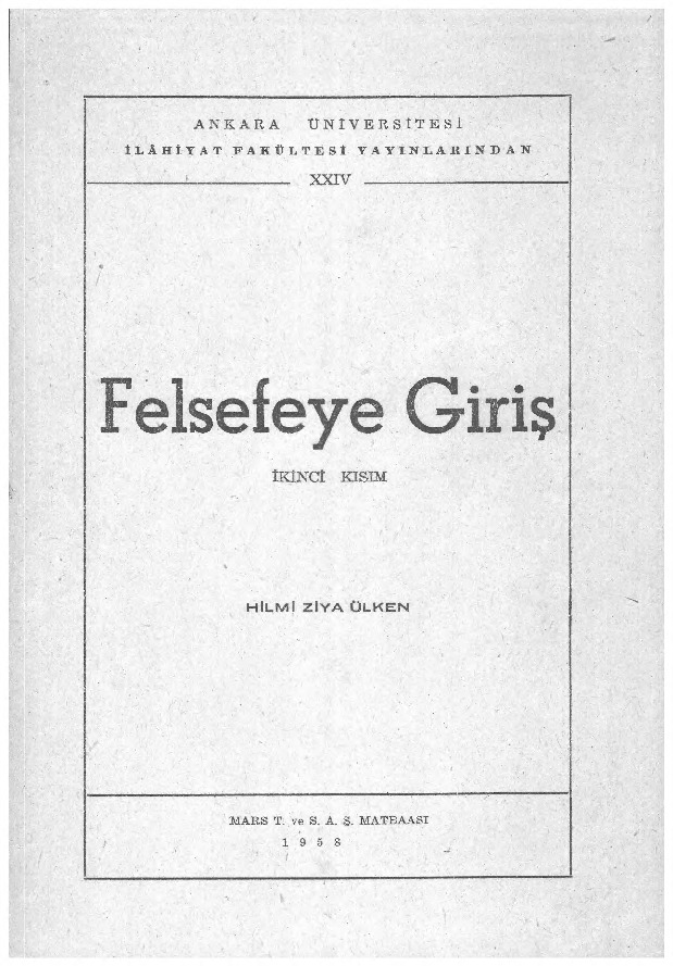 Felsefeye Girish-2-Hilmi Ziya Ülken-1958-284s