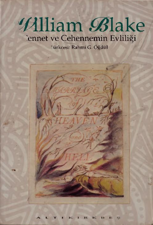 Cennet Ve Cehennemin Evliliği-William Blake-Rehmi G.Öğdul-1997-111s