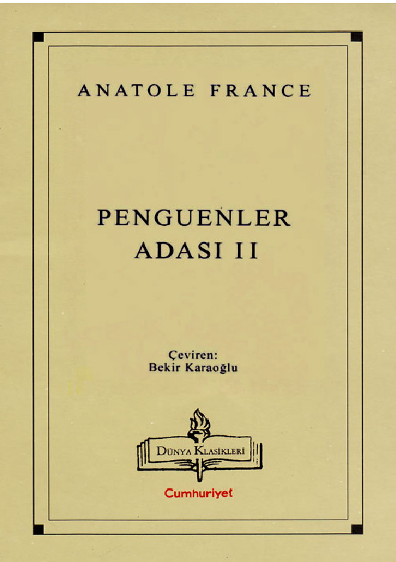 Penguenler Adasi-2-Anatole France-Bekir Qaraoğlu-2000-168s