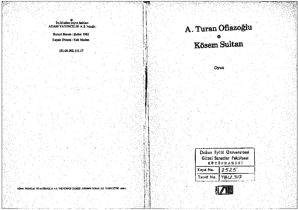 Kösem Sultan-A.Turan Oflazoğlu-1982-130s