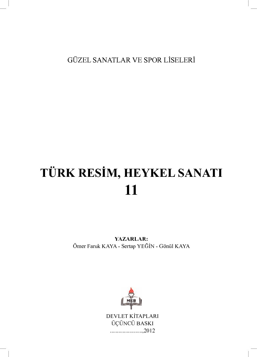 Sanat Tarixi-Türk Resim-Heykel Sanatı-2-Gönül Qaya-2012-136s