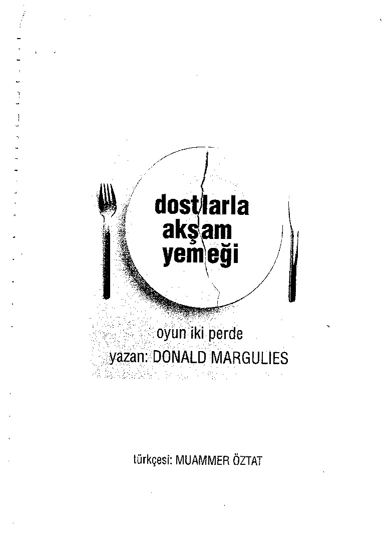 Dostlarla Akşam Yemeği-Donald Margulies-Muammer Öztat-2001-61s