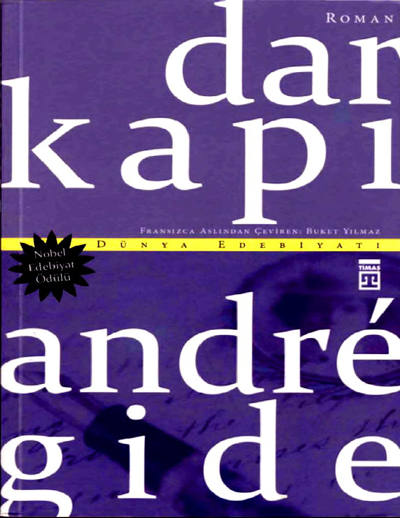 Dar Qapı-Andre Gide-Tehsin Yücel-Bukel Yılmaz-2001-105s