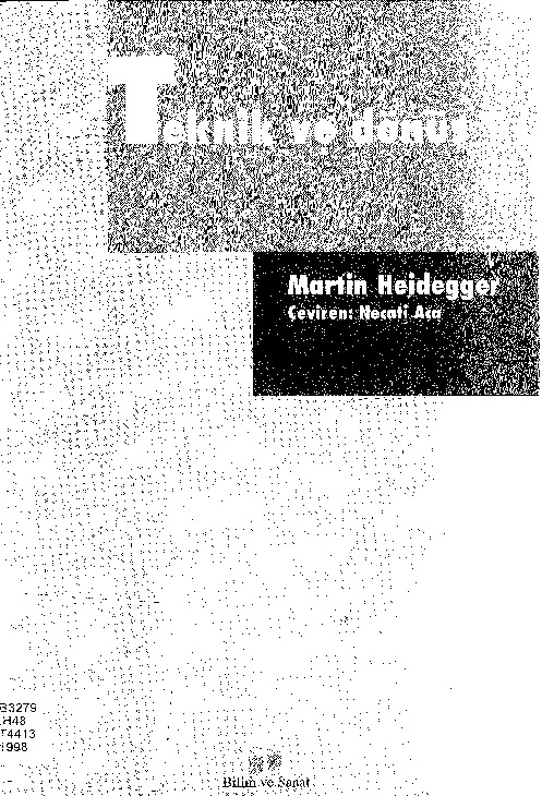 Teknik Ve Dönüş-Heidegger-Necati Aça-1998-60s