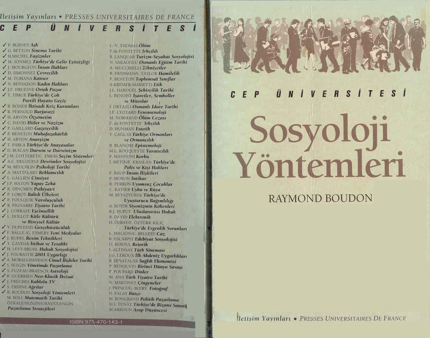Sosyoloji Yöntemleri-Raymond Boudon-Alev Türker-1991-122s