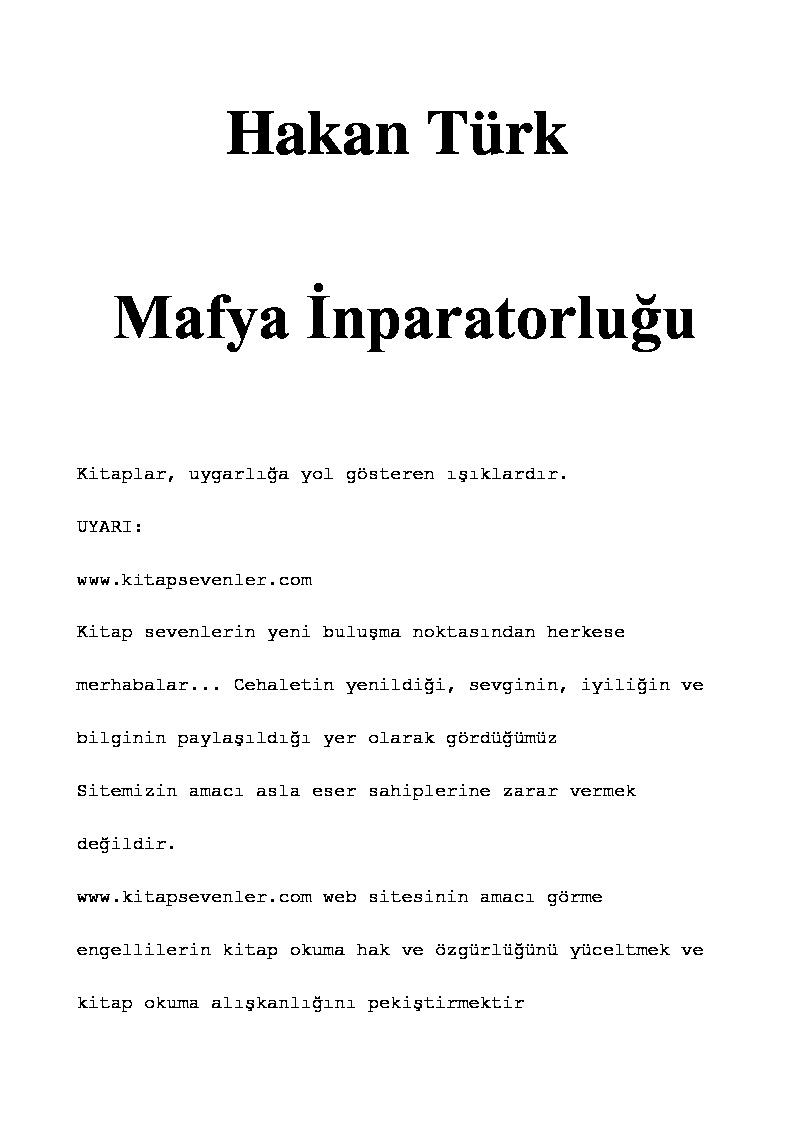 Mafya Impiraturluğu-Xaqan Türk 2010-303s