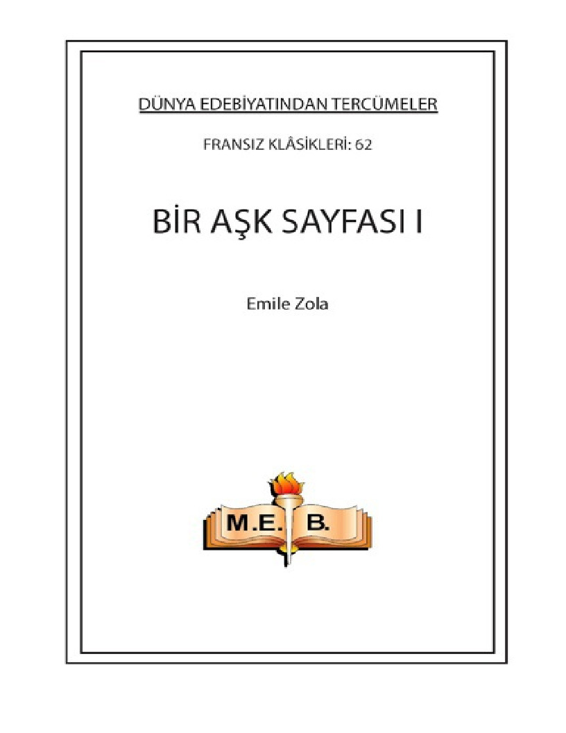 Bir Aşq Sayfasi-1-Emile Zola-Hemdi Varoğlu-1964-122s