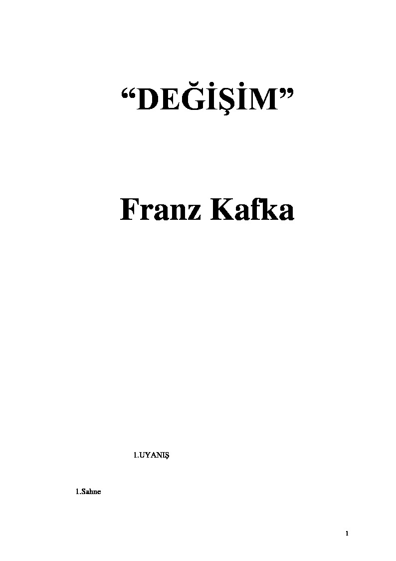 Değişim-Franz Kafka-1992-44s