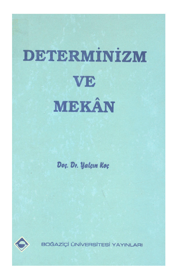 Determinizm Ve Mekan-Yalçın Qoç-1984-144s