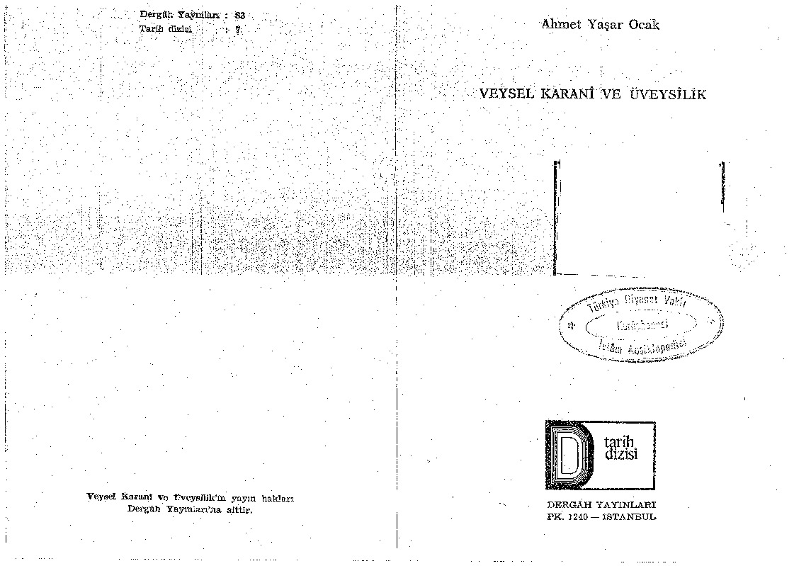 Veysel Karani Ve Üveysilik-Ahmed Yaşar Ocaq-1980-146s