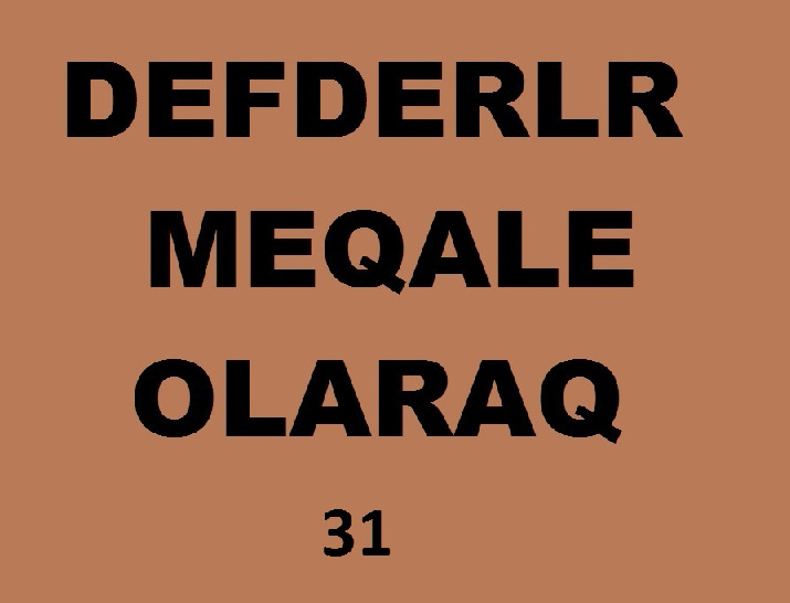 Defderler-Meqale Olaraq-31-179s