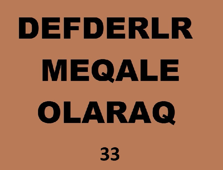 Defderler-Meqale Olaraq-33-233s