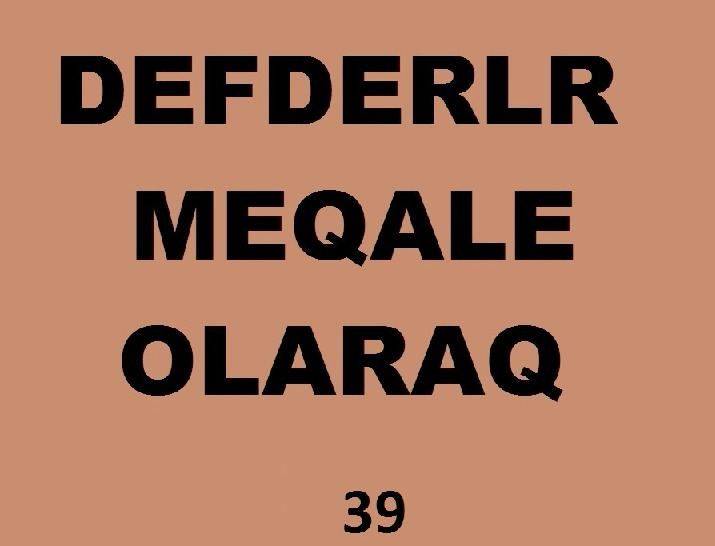 Defderler-Meqale Olaraq-39-210s