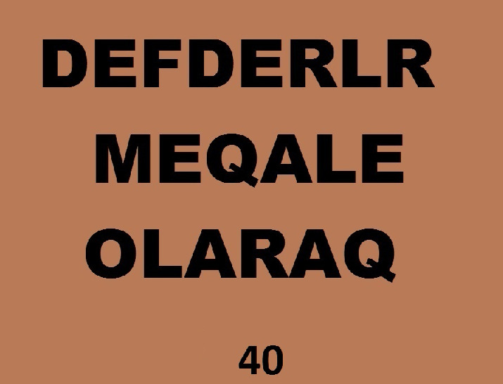 Defderler-Meqale Olaraq-40-195s