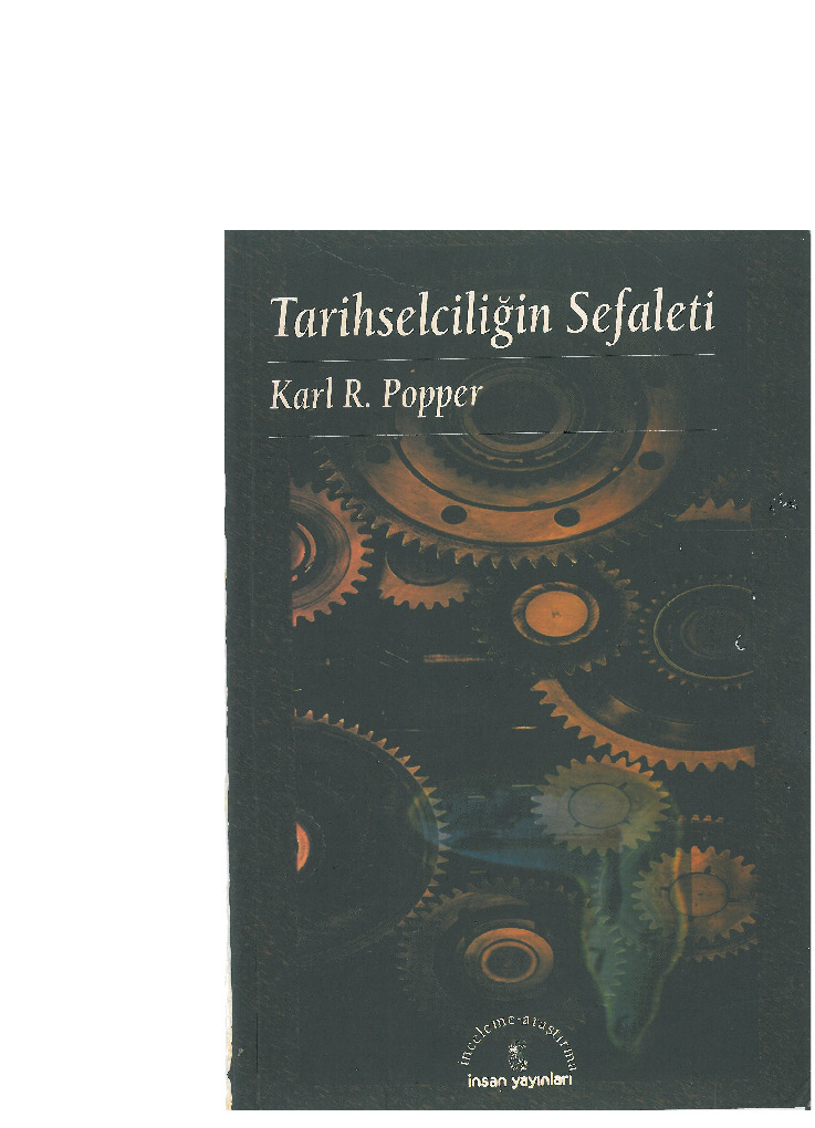 Tarixselçiliğin Sefaleti-Karl Popper-Sebri Orman-1989-153s