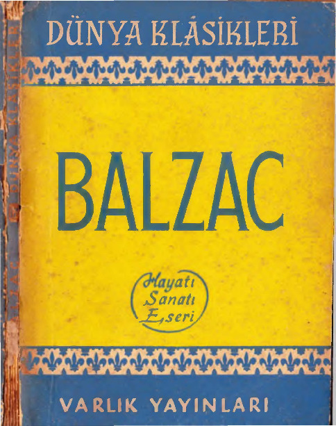 Balzac Hayatı-Sanatı-Eserleri-Tehsin Yücel-1961-97s