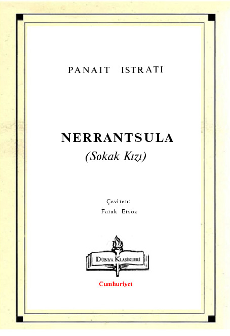Nerrantsula (Sokak Qızı)-Panait Istrati-Faruq Ersöz-2001-140s