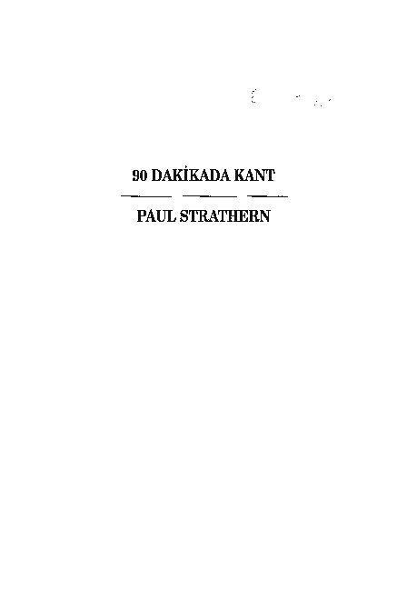 90 Deqiqede Kant-Paul Strathern-Mehmed Ukşul-1998-88s