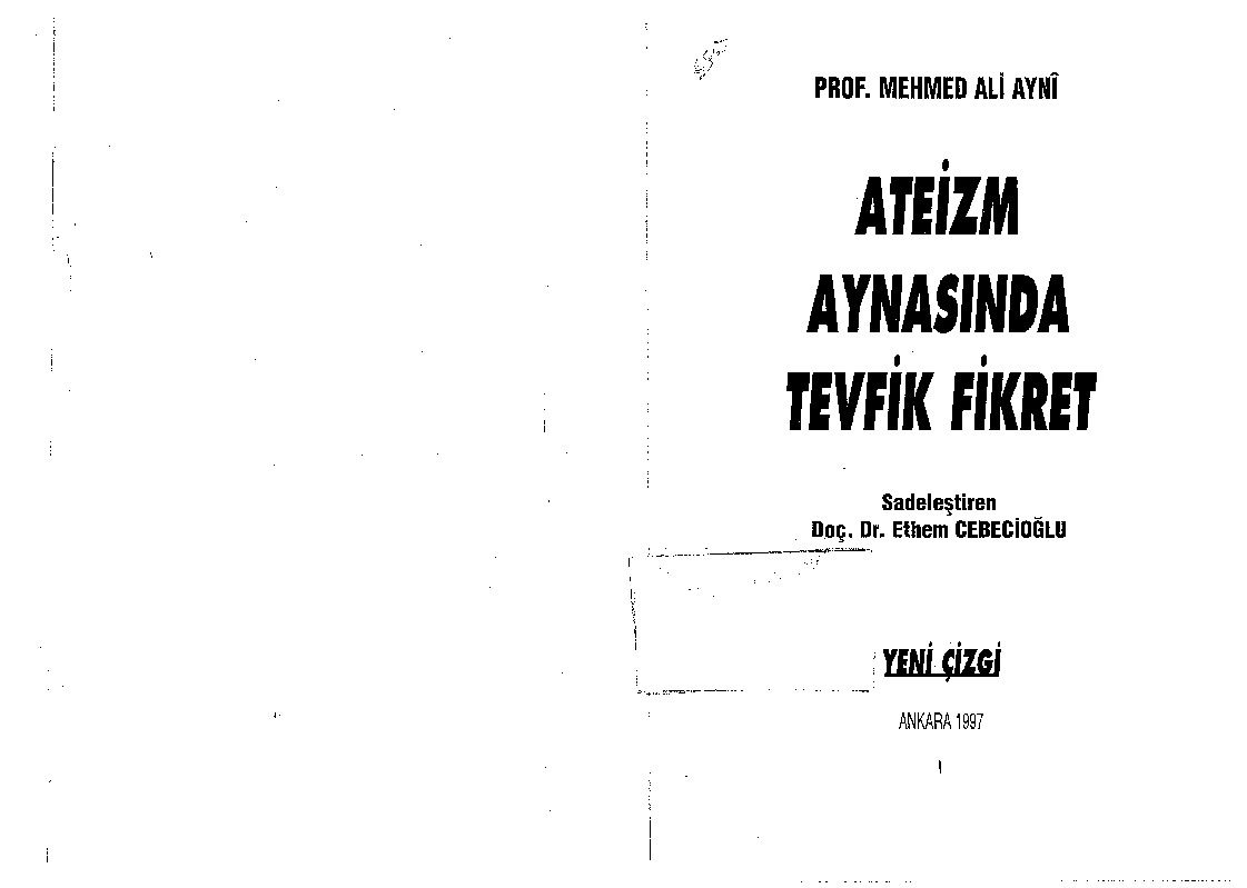 Ateizm Aynasında Tevfiq Fikret-Mehmed Ali Aynı-1997-91s