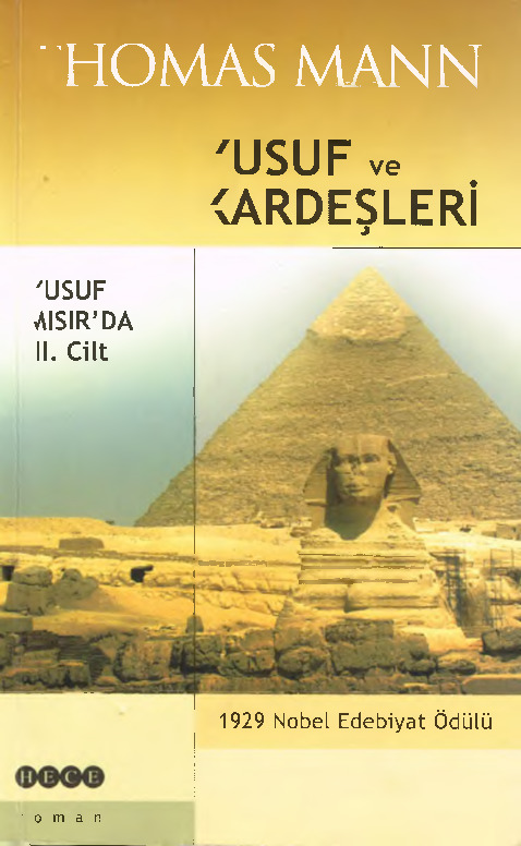 Yusuf Ve Qardaşları-3-Yusuf Mısırde-Thomas Mann-Zeki Cemil Arda-2006-637s