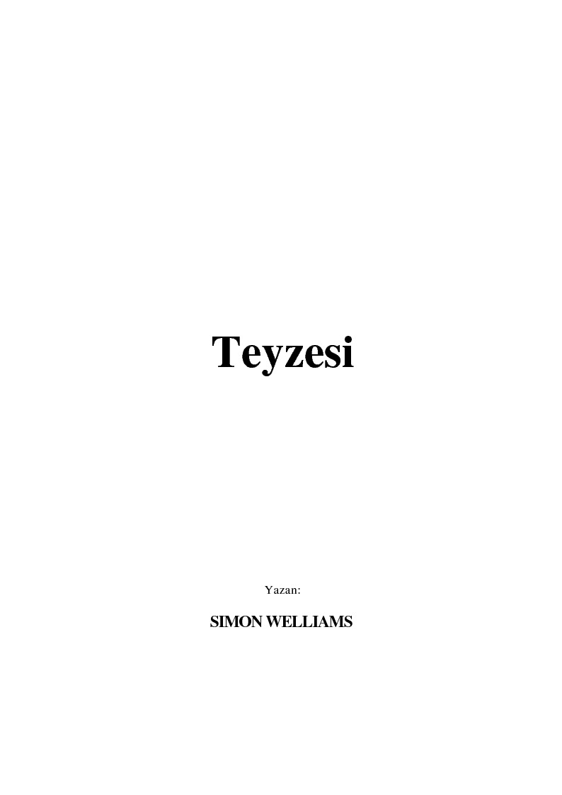 Teyzesi-Simon Welliams-1983-145s